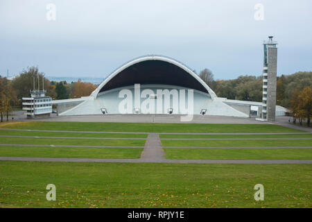 Une vue de l'amphithéâtre du festival chanson géant à Tallin, Estonie. Banque D'Images