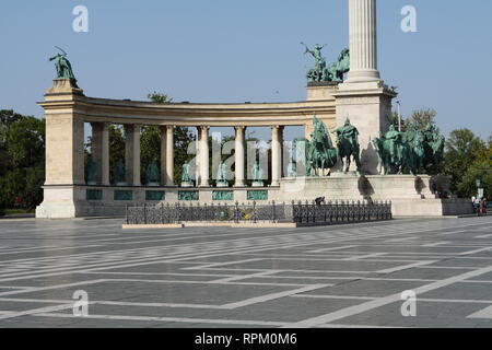 Heldenplatz Budapest Banque D'Images