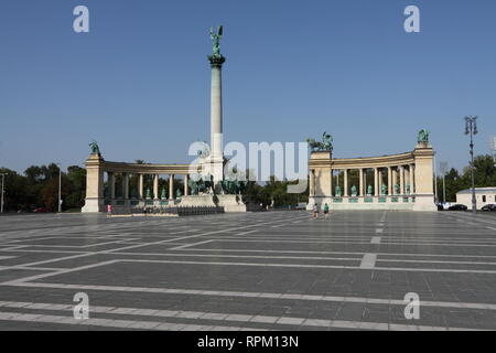 Heldenplatz Budapest Banque D'Images