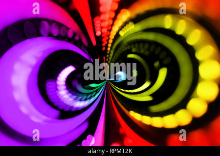 Floue lumières lumineuses abstract background Banque D'Images