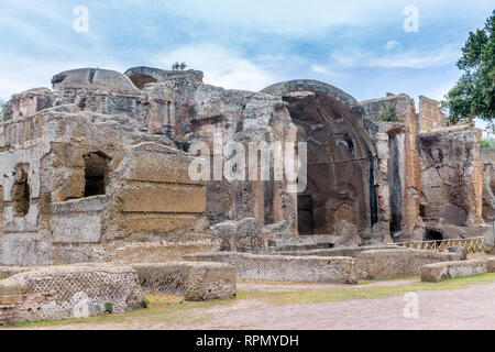 Thermes (Piccole Terme). La Villa d'Hadrien Villa Adriana (Tivoli), Banque D'Images