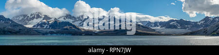 Cook, Buxton et Henney Glaciers, St Andrews Bay (Géorgie du Sud Panorama Banque D'Images