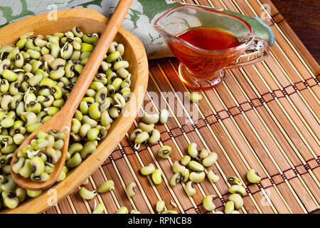 Green Bean - Chaîne alimentaire nord-est typique avec l'huile de dendé. Banque D'Images