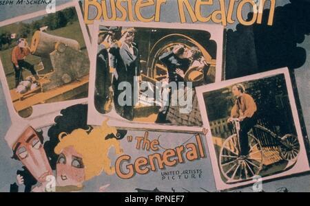 'EL MAQUINISTA DE LA GÉNÉRAL' - 1927 PELICULA DIRIGIDA E INTERPRETADA POR Buster Keaton. Auteur : KEATON, Buster. Banque D'Images