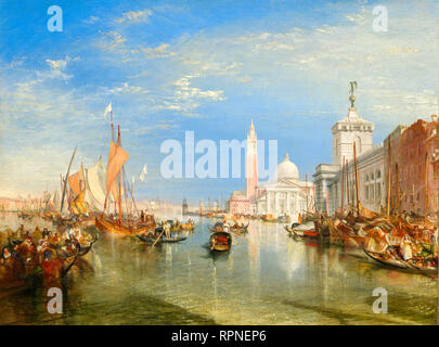JMW Turner, Venise : La Dogana et San Giorgio Maggiore, 1834, peinture Banque D'Images