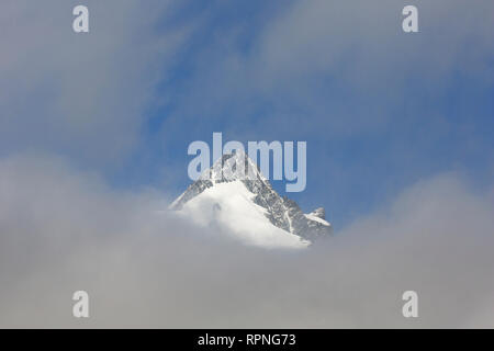 Grossglockner / Großglockner (3798 m), plus haute montagne d'Autriche dans le parc national de Hohe Tauern, la Carinthie / Kärnten Banque D'Images