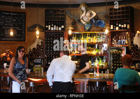 Gastronomie touristique : Bistro 'pêcheurs', 1, Shore. Leith, Édimbourg, Edimburgo, Écosse, Royaume-Uni Banque D'Images