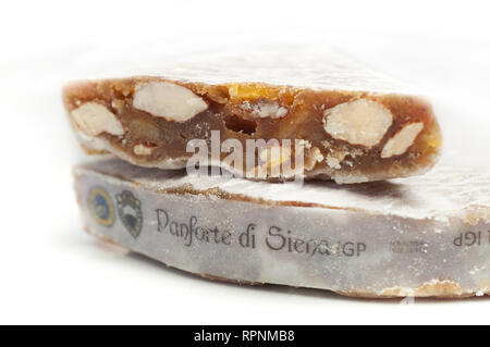 Italie, Toscane, Sienne, Panforte di Siena, gâteau aux fruits de Noël Banque D'Images