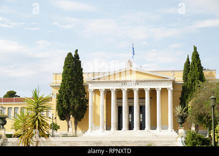 Public emblématique hall Zappeion utilisés pour des événements, situé dans le jardin National d'Athènes, Grèce Banque D'Images