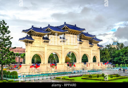 Place de la liberté main gate à Taipei, Taiwan Banque D'Images