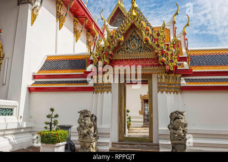 Le Wat Pho est le beau temple à Bangkok, Thaïlande. Banque D'Images