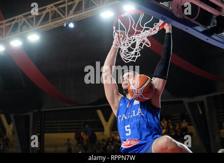 Foto Simone Raso/LaPresse 22-02-2019 Varese (Italia) basketItalia Qualificazioni vs Ungheria - Mondiale Panier Cina GentilePhoto 2019Nella foto : Simone Raso/LaPresse 22-02-2019 Varese (Italia) basketItalia Ungheria vs Coupe du monde 2019 contre l'qualifiersin la pic : Gentile Banque D'Images