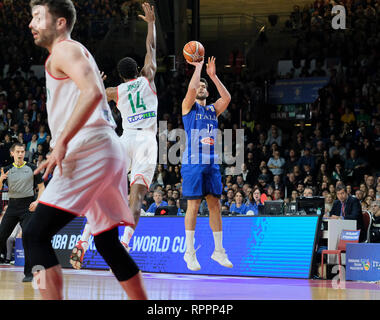 Foto Simone Raso/LaPresse 22-02-2019 Varese (Italia) basketItalia Qualificazioni vs Ungheria - Mondiale Panier Cina RicciPhoto 2019Nella foto : Simone Raso/LaPresse 22-02-2019 Varese (Italia) basketItalia Ungheria vs Coupe du monde 2019 contre l'qualifiersin la pic : Ricci Banque D'Images