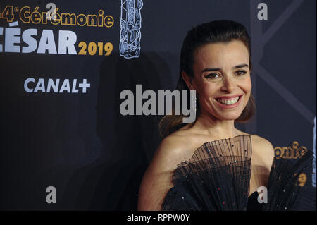 Paris, France. Feb 22, 2019. Elodie Bouchez vu sur le tapis rouge lors de la Cesar Film Awards 2019 à la Salle Pleyel à Paris, France. Credit : Thierry Le Fouille/SOPA Images/ZUMA/Alamy Fil Live News Banque D'Images