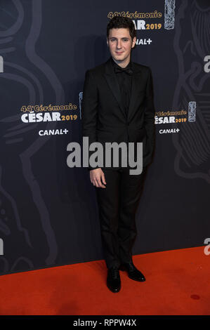 Paris, France. Feb 22, 2019. Vincent Lacoste vu sur le tapis rouge lors de la Cesar Film Awards 2019 à la Salle Pleyel à Paris, France. Credit : Thierry Le Fouille/SOPA Images/ZUMA/Alamy Fil Live News Banque D'Images