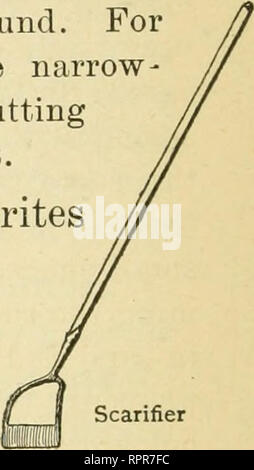 . La pratique de l'amateur de jardin ; livre. Le jardinage. 128 L'AMATEUR DE JARDIN PRATIQUE-livre. Hippeastrum. Consulter Amaryllis. Les Binettes devraient être de plusieurs modèles si le travail est plus efficace à faire dans le jardin. La houe ordinaire est adapté uniquement à la plus grossière et plus rugueuses Hoe-travail, tels que l'excavation et la pose du sol. Pour une grande partie de l'après travail du sol, une partie de la lame étroite- et a souligné houes sont excellentes. Pour couper les mauvaises herbes, la houe ou push scarificateur est excellent. La mauve. Ces vieux jardin favoris oe ont été négligés dans ces dernières années, principalement parce que la rouille de la rose trémière a été Banque D'Images