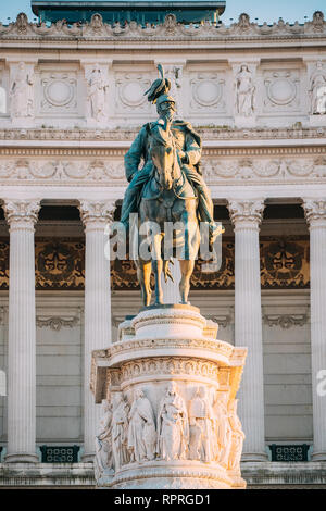 Rome, Italie. Monument de Vittorio Emanuele II, également connu sous l'autel de la patrie, construit en l'honneur de Victor Emmanuel II Banque D'Images