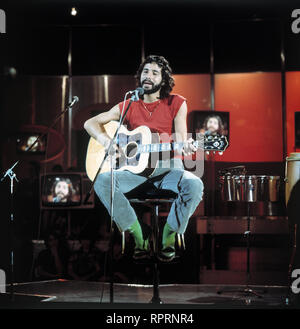 Cat Stevens, Auftritt der ZDF en Musik-Show discothèque, 1976. Banque D'Images