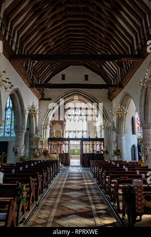 L'église de St George, High Street, Wrotham, Kent Banque D'Images