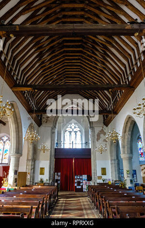 L'église de St George, High Street, Wrotham, Kent Banque D'Images