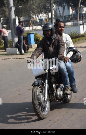 1964 moto incomparable avec 350 cc et 1 cylindres. Inde 7777 WBN. Banque D'Images