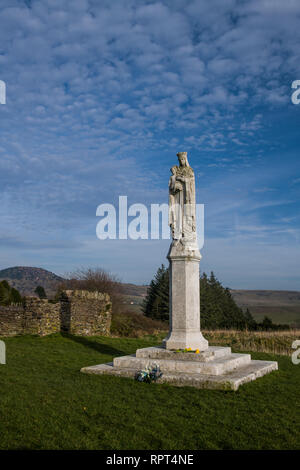 Statue de Notre Dame de The Town House dans le sud du Pays de Galles Les Vallées Rhondda Banque D'Images