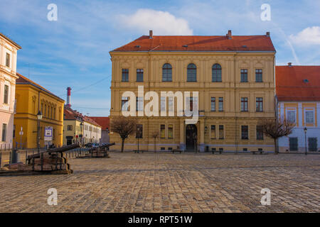 Trg Sv Trojstva square à Tvrda, la vieille ville d'Osijek, Municipalité de Croatie, Slavonie, de l'Est Banque D'Images