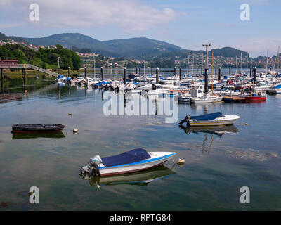 Puerto de San Adrián en la Ría de Vigo. Pontevedra. La Galice. España Banque D'Images