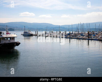 Puerto de San Adrián en la Ría de Vigo. Pontevedra. La Galice. España Banque D'Images