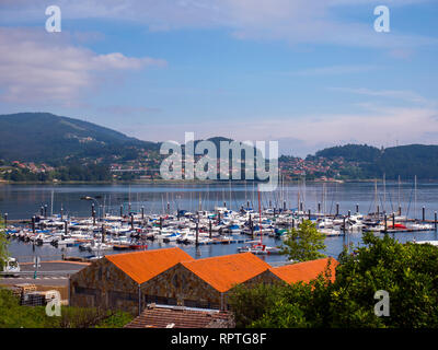 Puerto de San Adrián en la Ría de Vigo. Pontevedra. La Galice. España Banque D'Images