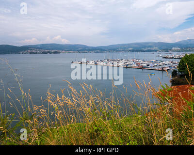 Puerto de San Adrián en la Ría de Vigo. Pontevedra. La Galice. España Banque D'Images