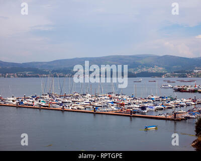 Puerto de San Adrián en la Ría de Vigo. Pontevedra. La Galice. España Banque D'Images