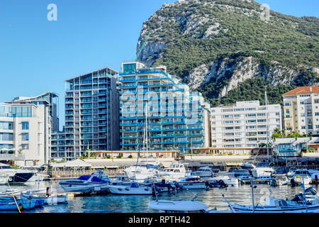 Port de Gibraltar, près de l'Espagne Banque D'Images