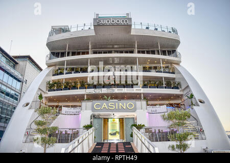 Foating Hotel and Casino à Gibraltar Banque D'Images