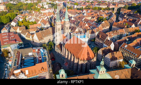 Saint Sebald ou Sebalduskirche, Église Saint Sebaldus, Nuremberg, Allemagne Banque D'Images