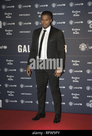 Les joueurs de Manchester United, les partenaires et le personnel arrive à Old Trafford pour la 20e édition du Gala de l'UNICEF pour des dîners avec : Antonio Valencia Où : Manchester, Royaume-Uni Quand : 22 Jan 2019 Credit : Graham Finney/WENN Banque D'Images