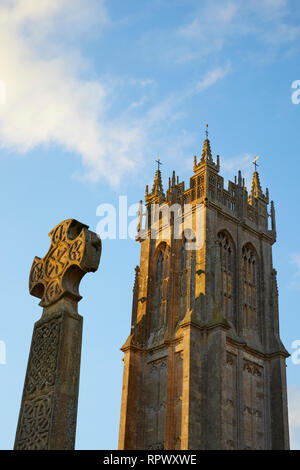 St John the Baptist Church, Glastonbury, Somerset. Banque D'Images