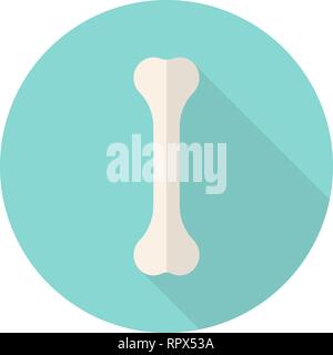 Icône du design plat simple avec de l'os. Vector Illustration. Illustration de Vecteur