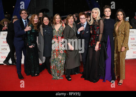 Le National Television Awards (2019) ont eu lieu à l'O2 - Arrivées avec : Helen George Où : London, Royaume-Uni Quand : 22 Jan 2019 Credit : Lia Toby/WENN.com Banque D'Images