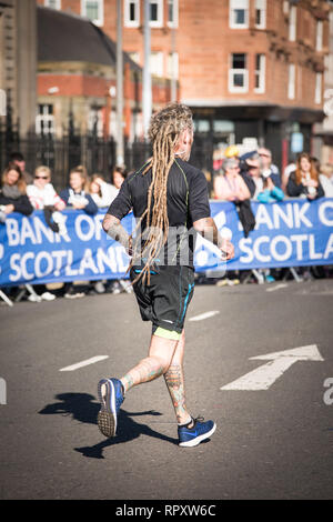 Glasgow, Écosse - Octobre 2016 : les coureurs de semi-marathon de Glasgow Banque D'Images