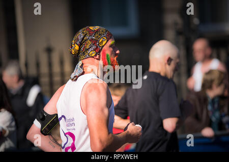 Glasgow, Écosse - Octobre 2016 : les coureurs de semi-marathon de Glasgow Banque D'Images