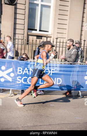 Glasgow, Écosse - Octobre 2016 : les coureurs de semi-marathon de Glasgow Banque D'Images