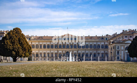 Villa Royale de Monza (Villa Reale) en journée ensoleillée Banque D'Images