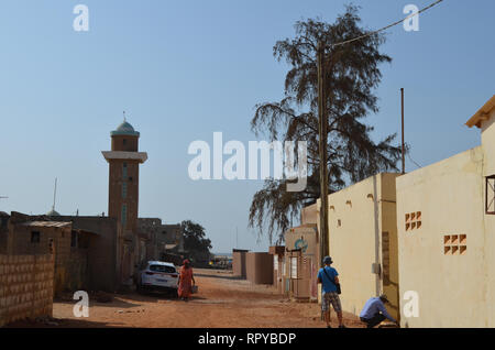 Ngaparou, un petit village côtier dans la Petite Côte du Sénégal Banque D'Images