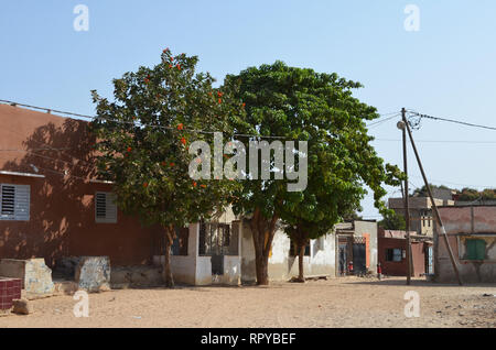 Ngaparou, un petit village côtier dans la Petite Côte du Sénégal Banque D'Images