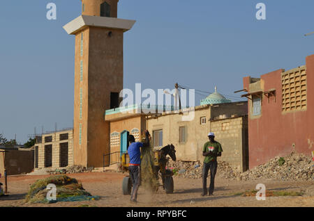 Ngaparou, un petit village côtier dans la Petite Côte du Sénégal Banque D'Images