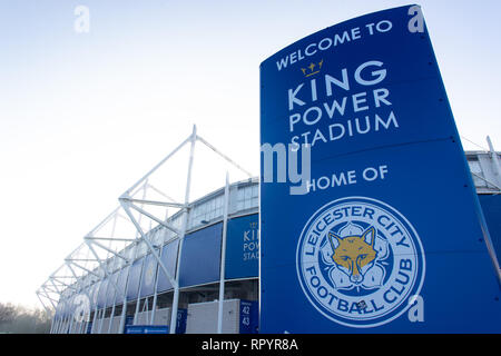 King Power Stadium, Leicester, UK. Feb 23, 2019. Premier League EPL, Leicester City et Crystal Palace ; une vue générale de la King Power Stadium avant le coup d'envoi : Action Crédit Plus Sport/Alamy Live News Banque D'Images