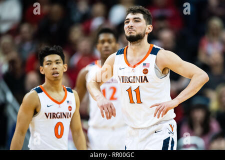 Virginia Cavaliers Ty guard Jerome (11) au cours de la NCAA College Basketball match entre les Cardinals de Louisville et le Virginia Cavaliers au KFC Yum ! Le samedi 23 Février, Centre, 2019 à Louisville, KY. Jacob Kupferman/CSM Banque D'Images