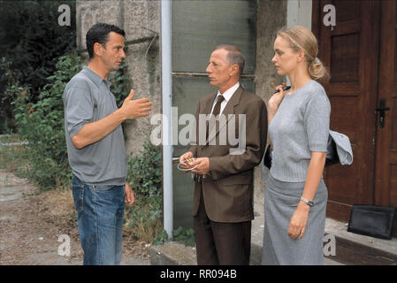 TOTER MANN / D 2001 / Christian Petzold Szenenbesprechung mit Réalisateur Christian Petzold, MICHAEL GERBER, Nina Hoss / Überschrift : TOTER MANN / D 2001 Banque D'Images