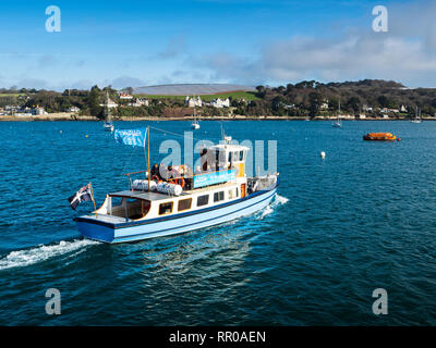 Falmouth St Mawes Queen of FALMOUTH Falmouth au départ de Quay dans la rivière Fal Banque D'Images